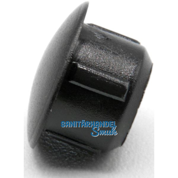Abdeckstopfen f�r Bohrloch � 5mm mit Abhubsicherung Polyethylen schwarz