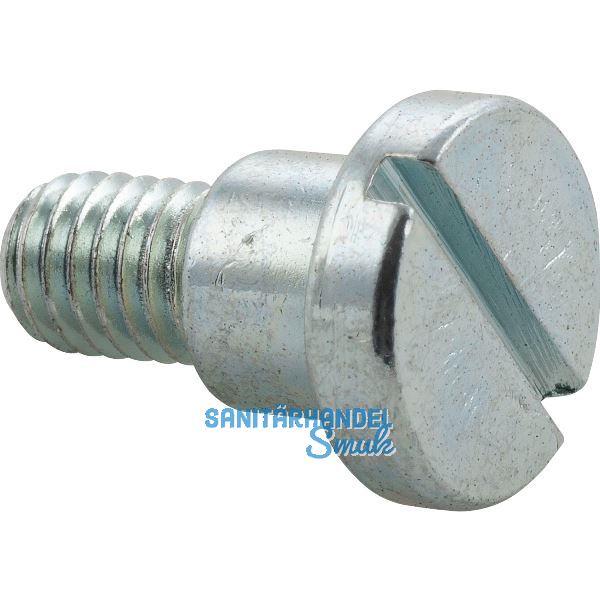 DIN923 4.8/5.8 M 5x 5 verzinkt Flachrundschraube mit Schlitz und Ansatz