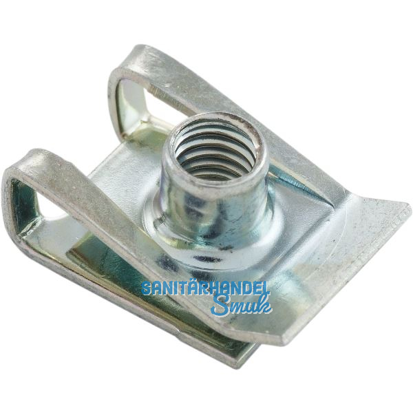 Blechmutter M5/0,5-4,0 Federstahl verzinkt mit metrischem Gewinde