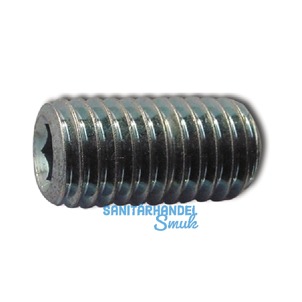 ISO4029/DIN916 45H M 6x 5 blank Gewindestift mit Ringschneide und Innensechskt.