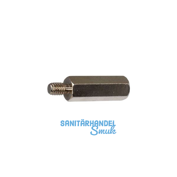 Distanzhalter M 3x40 Innen-/Aussengewinde Messing vernickelt