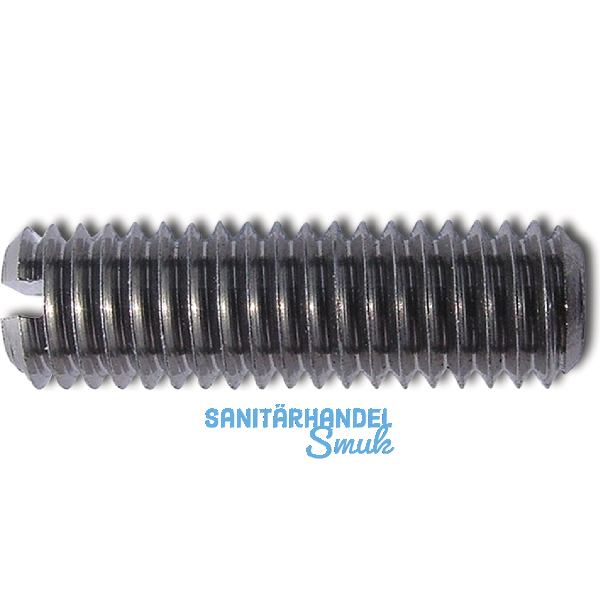 ISO4766 M10x 10 Edelstahl 1.4305 Gewindestift m. Schlitz u. Kegelkuppe (DIN551)