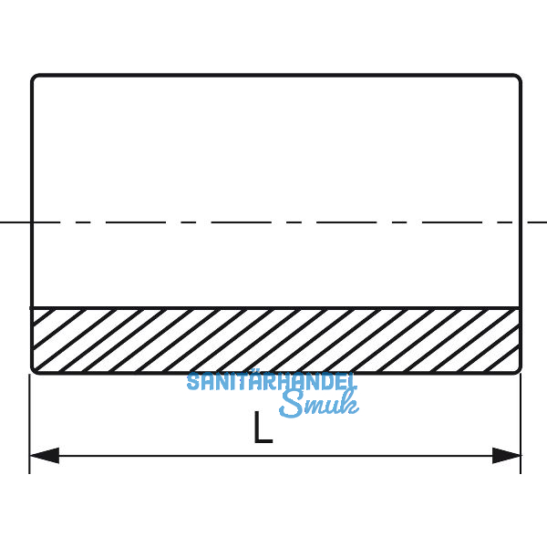 Schwei�muffe Figur 2701 3/8" verzinkt
