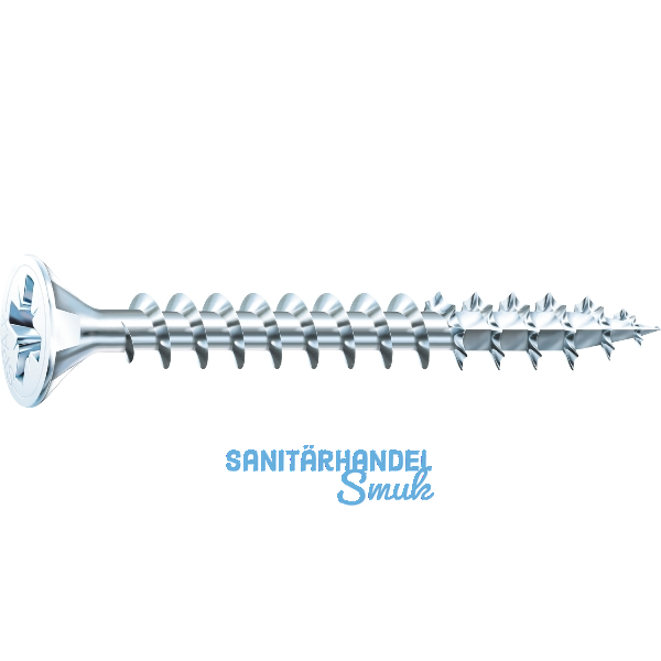 SPAX Senkkopf 3.5x 30 Vollgewinde Pozidriv 2 vernickelt