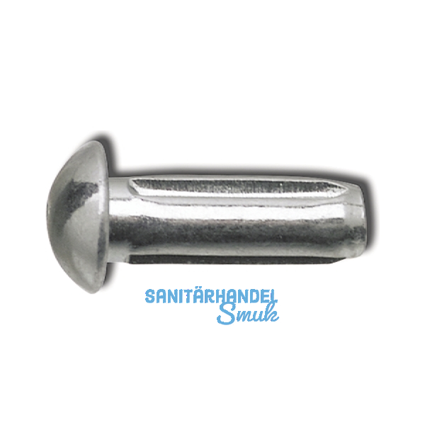 DIN1476 2x 5 verzinkt Halbrundkerbnagel