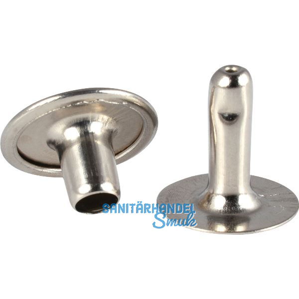 Hohlniete zweiteilig 5.4X12.7 mm Stahl vernickelt / Gro�packung