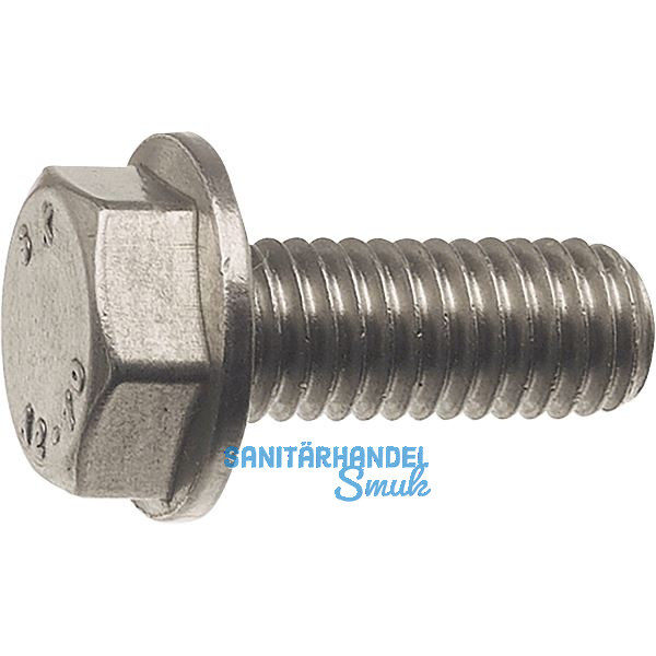 DIN6921 8.8 M10x 30 verzinkt-blau Sechskantschraube mit Flansch