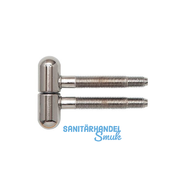 SECOTEC Einbohrband, 16 mm, mit Rundkopf, Stahl verchromt SB-2