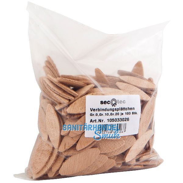 SECOTEC Verbindungspl�ttchen Holz Gr��e 0/10/20 SB-300