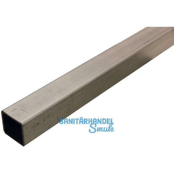 Edelstahl - Vierkantrohr 1.4301, ungeschliffen 30/30/2 mm
