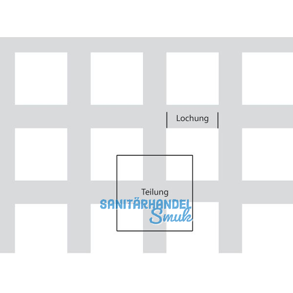 Aluminium-Lochblech Al99,5 (EN AW - 1050) H14 2500/1250/1,5 mm QG: 5-8 mm