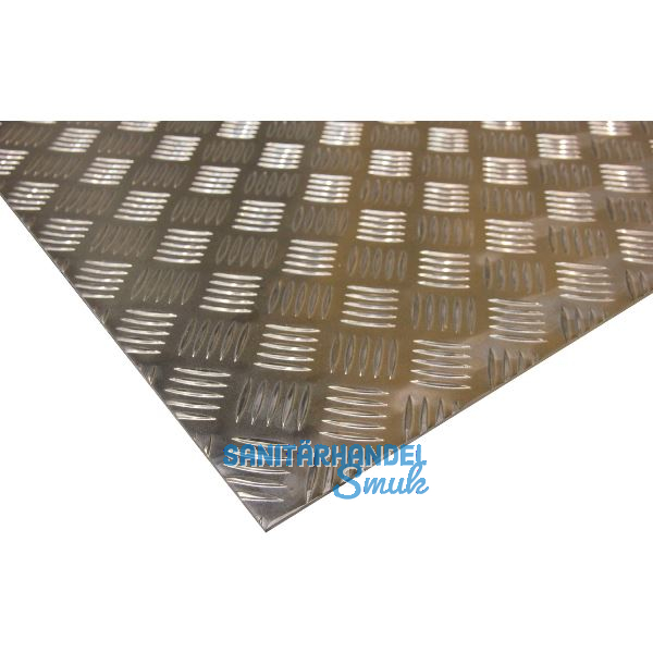 Aluminium-Warzenblech AlMg3 (EN AW-5754) H111, blank 2500/1250/2-3,5 mm