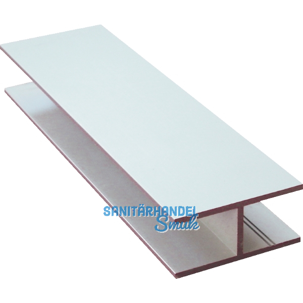 Aluminium H-Profil AlMgSi0,5 Eloxiert E6/EV1 42/23/2 mm