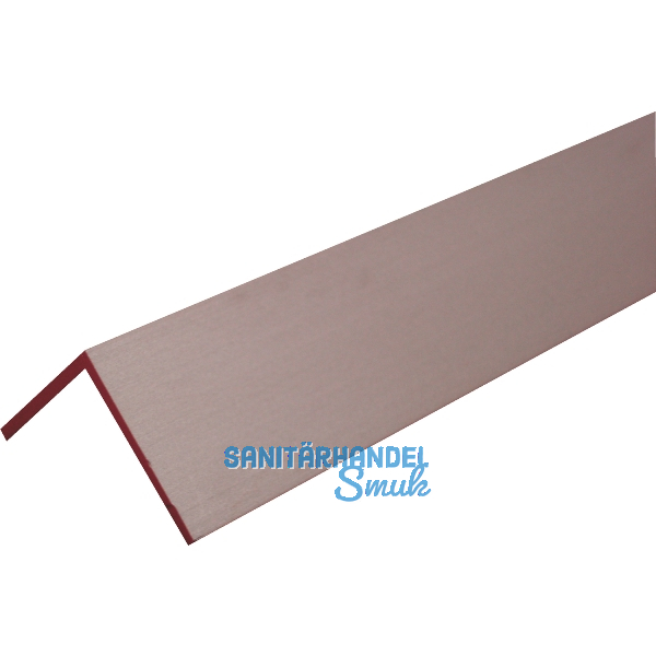 Aluminium Winkel AlMgSi0,5 Edelstahloptik A1/C31 gleichschenkelig 30/30/2 mm