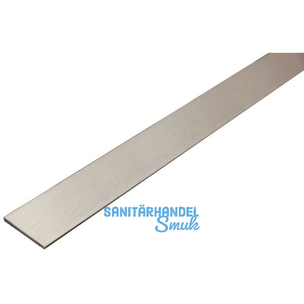 Aluminium Flachstange AlMgSi0,5 (6060) T66 (F22) Edelstahloptik A1/C31 30/2 mm