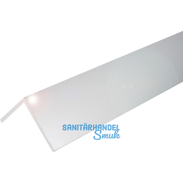 Aluminium Winkel AlMgSi0,5 Glanzchrom poliert, gleichschenkelig 20/20/2 mm