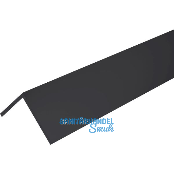 Aluminium Winkel AlMgSi0,5 Eloxiert E6/C35 ungleichschenk. 30/20/2 mm, schwarz