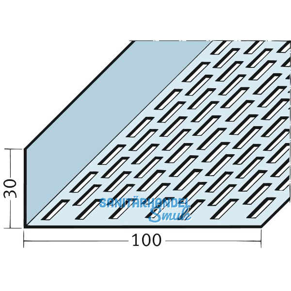 Aluminium L�ftungswinkel 100 x 30 mm