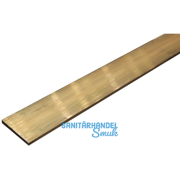 Messing Flachstange MS58 Ziehhart 20/2 mm