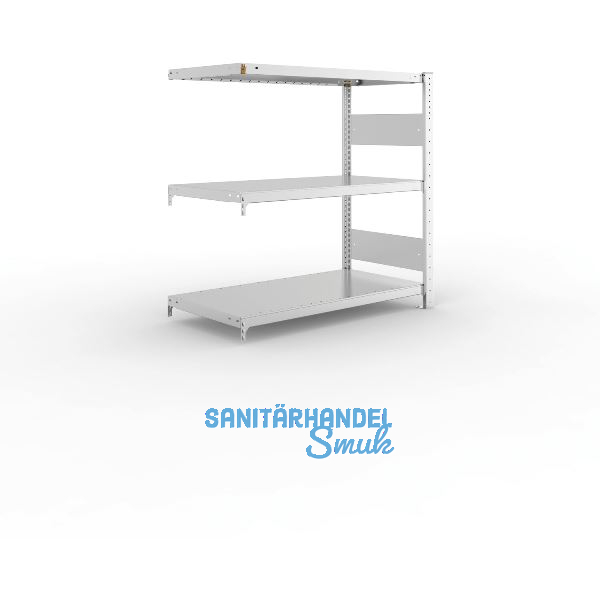 META Steck-Anbauregal 1025 x 1000 x 500 mm 3 Fachb�den 150 kg