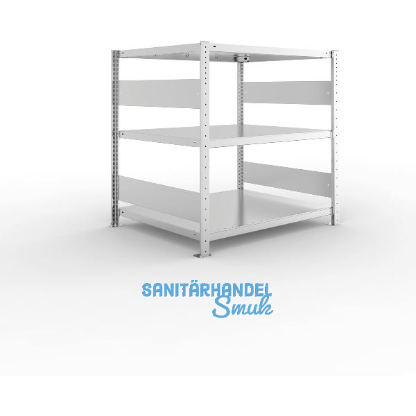 META Steck-Grundregal 1025 x 1000 x 800 mm 3 Fachb�den 230 kg