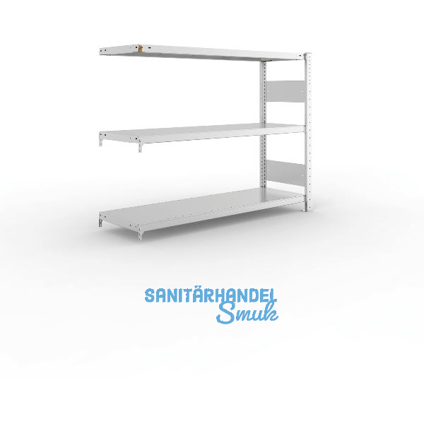 META Steck-Anbauregal 1025 x 1300 x 400 mm 3 Fachb�den 230 kg