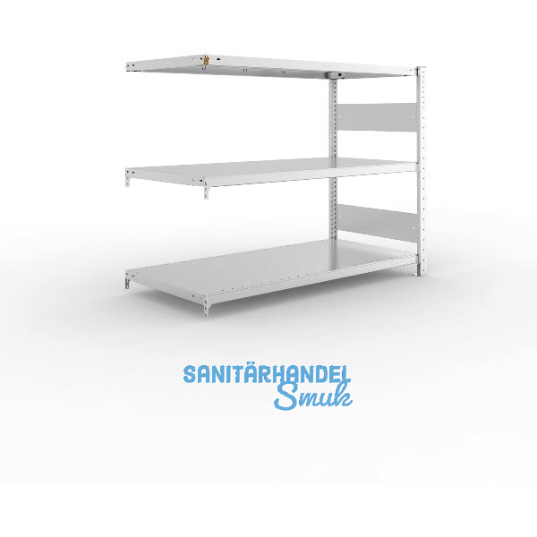 META Steck-Anbauregal 1025 x 1300 x 600 mm 3 Fachb�den 230 kg