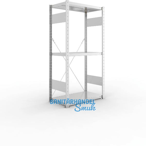 META Steck-Grundregal 1500 x 750 x 400 mm 3 Fachb�den 100 kg