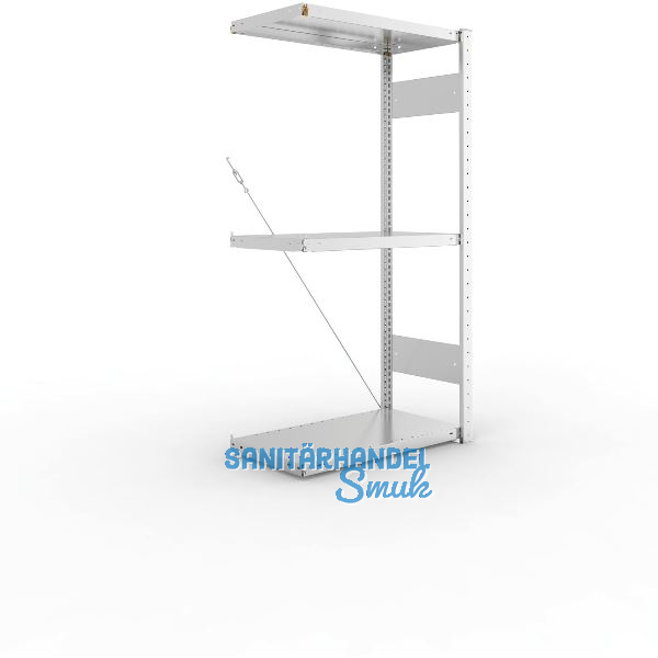 META Steck-Anbauregal 1500 x 750 x 400 mm 3 Fachb�den 100 kg
