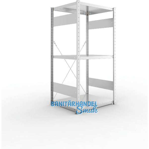 META Steck-Grundregal 1500 x 750 x 600 mm 3 Fachb�den 100 kg