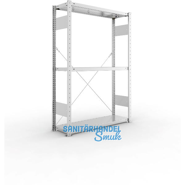 META Steck-Grundregal 1500 x 1000 x 300 mm 3 Fachb�den 150 kg