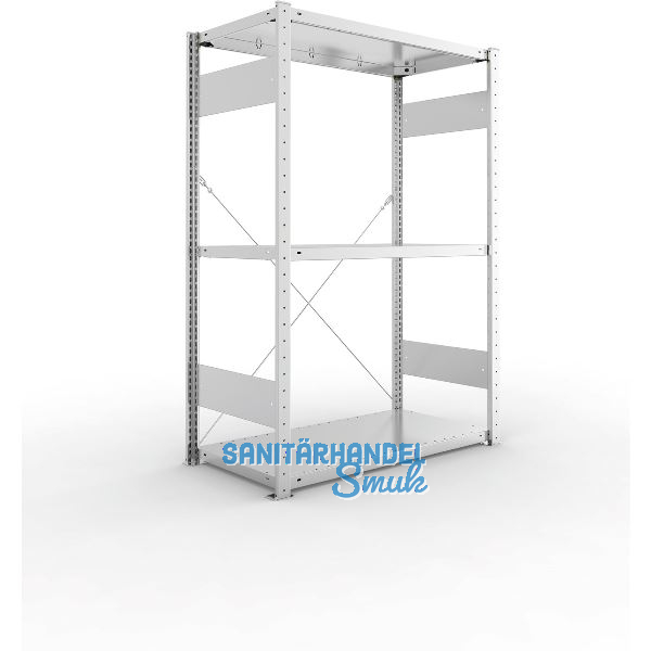 META Steck-Grundregal 1500 x 1000 x 500 mm 3 Fachb�den 150 kg