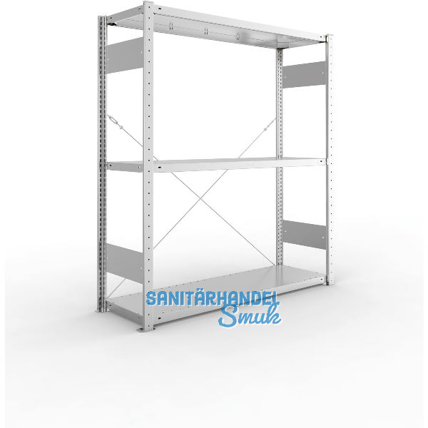 META Steck-Grundregal 1500 x 1300 x 400 mm 3 Fachb�den 230 kg