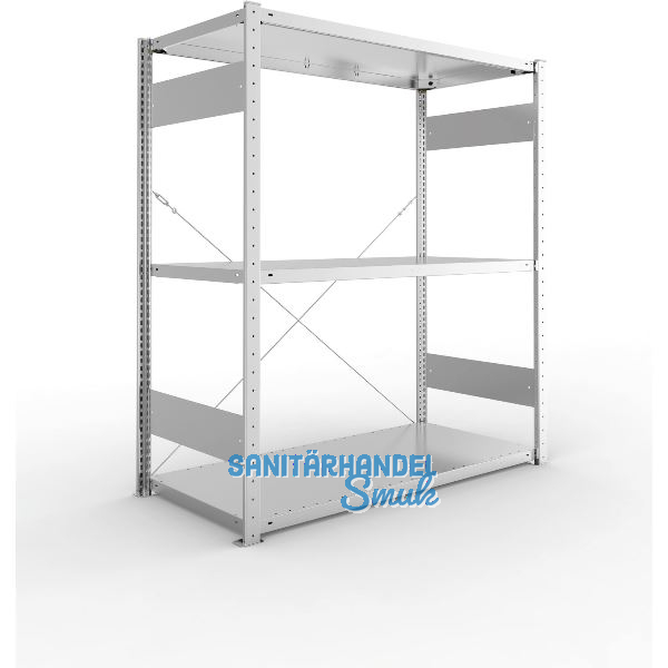 META Steck-Grundregal 1500 x 1300 x 600 mm 3 Fachb�den 230 kg