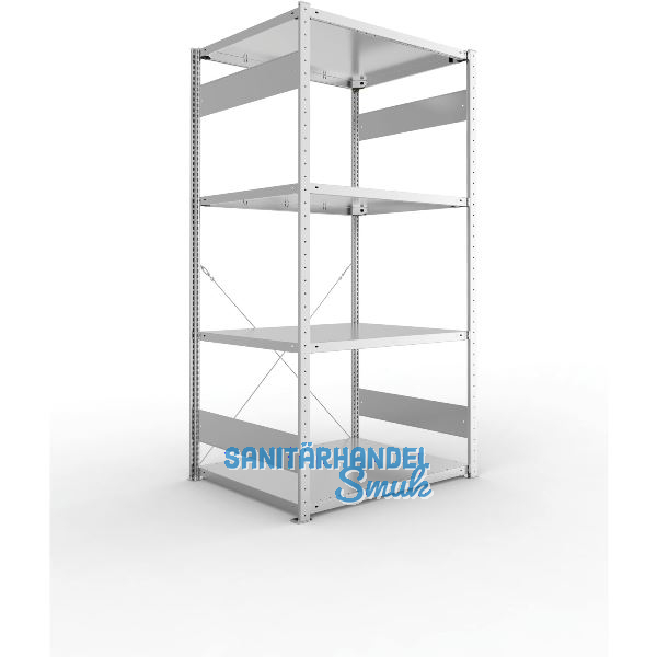 META Steck-Grundregal 2000 x 1000 x 800 mm 4 Fachb�den 230 kg