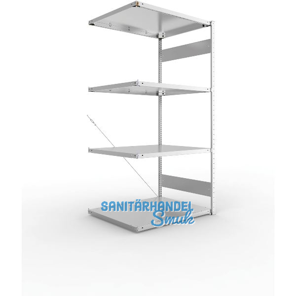 META Steck-Anbauregal 2000 x 1000 x 800 mm 4 Fachb�den 230 kg