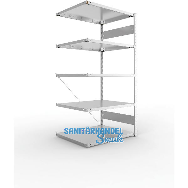 META Steck-Anbauregal 2000 x 1000 x 800 mm 5 Fachb�den 230 kg