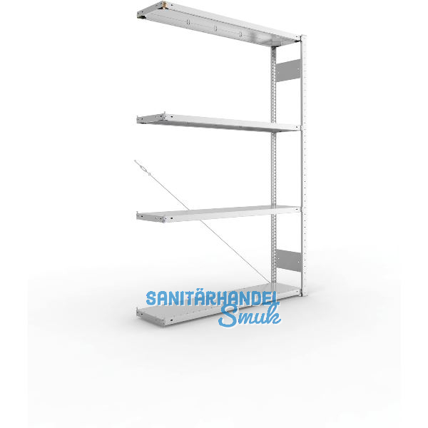 META Steck-Anbauregal 2000 x 1300 x 300 mm 4 Fachb�den 230 kg