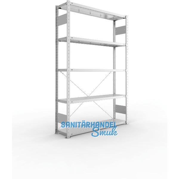 META Steck-Grundregal 2000 x 1300 x 300 mm 5 Fachb�den 230 kg