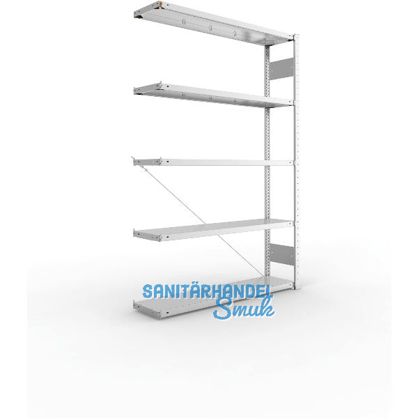 META Steck-Anbauregal 2000 x 1300 x 300 mm 5 Fachb�den 230 kg