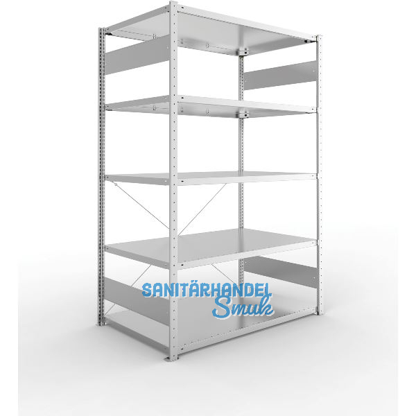 META Steck-Grundregal 2000 x 1300 x 800 mm 5 Fachb�den 230 kg