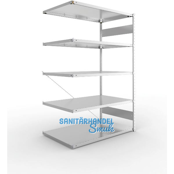 META Steck-Anbauregal 2000 x 1300 x 800 mm 5 Fachb�den 230 kg