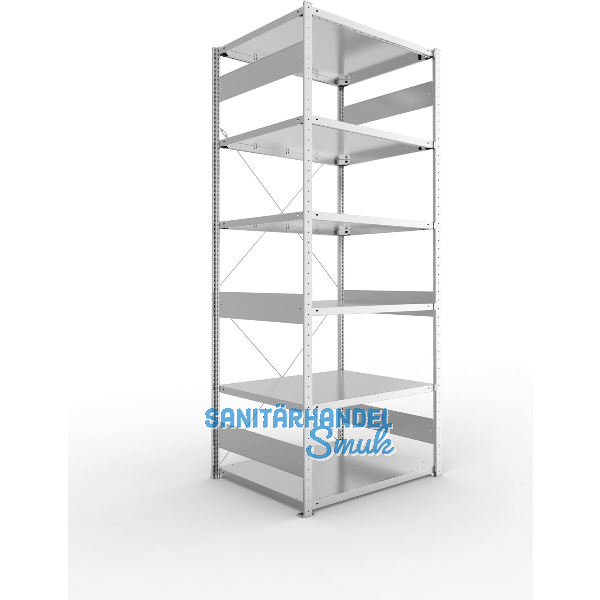 META Steck-Grundregal 2500 x 1000 x 800 mm 6 Fachb�den 230 kg