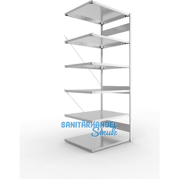 META Steck-Anbauregal 2500 x 1000 x 800 mm 6 Fachb�den 230 kg