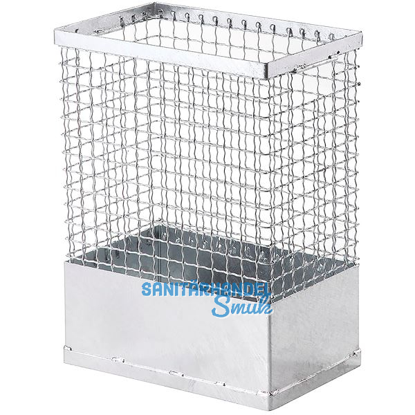 M�llkorb eckig verzinkter Draht 55 Liter