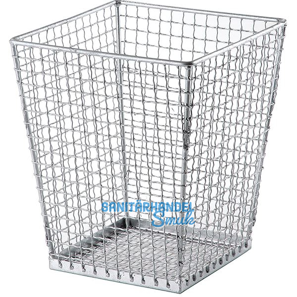 M�llkorb eckig verzinkter Draht 70 LIter