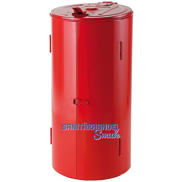 Wertstoffsammler rund 120 Liter rot