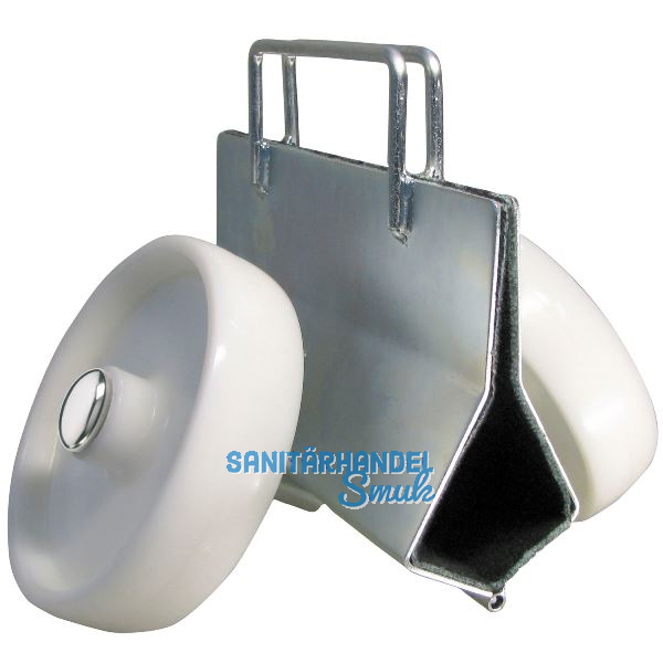 D�RNER + HELMER Plattenklemmwagen mit Polyamidr�der verzinkt Tragkraft 500 kg