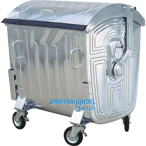 Gro�raum-M�llbeh�lter 1100 Liter Stahlblech verzinkt