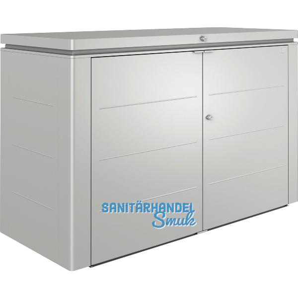 BIOHORT Gartenschrank HighBoard 200 silber-metallic